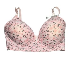 Laura Ashley Pink Floral Padded Bra